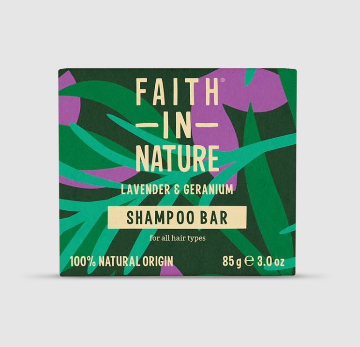 Faith in Nature - Lavender & Geranium Shampoo Bar - Guardian Angel Naturals