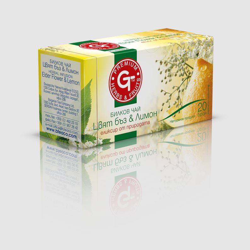 Herbal Tea With Elderflower And Lemon - 20 Tea Bags - Guardian Angel Naturals