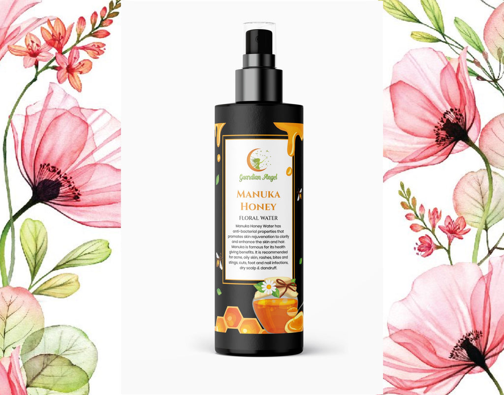 Guardian Angel Manuka Honey Floral Water - Skin Repair, Dandruff, Oily Skin, Foot and Nail Infections - Guardian Angel Naturals