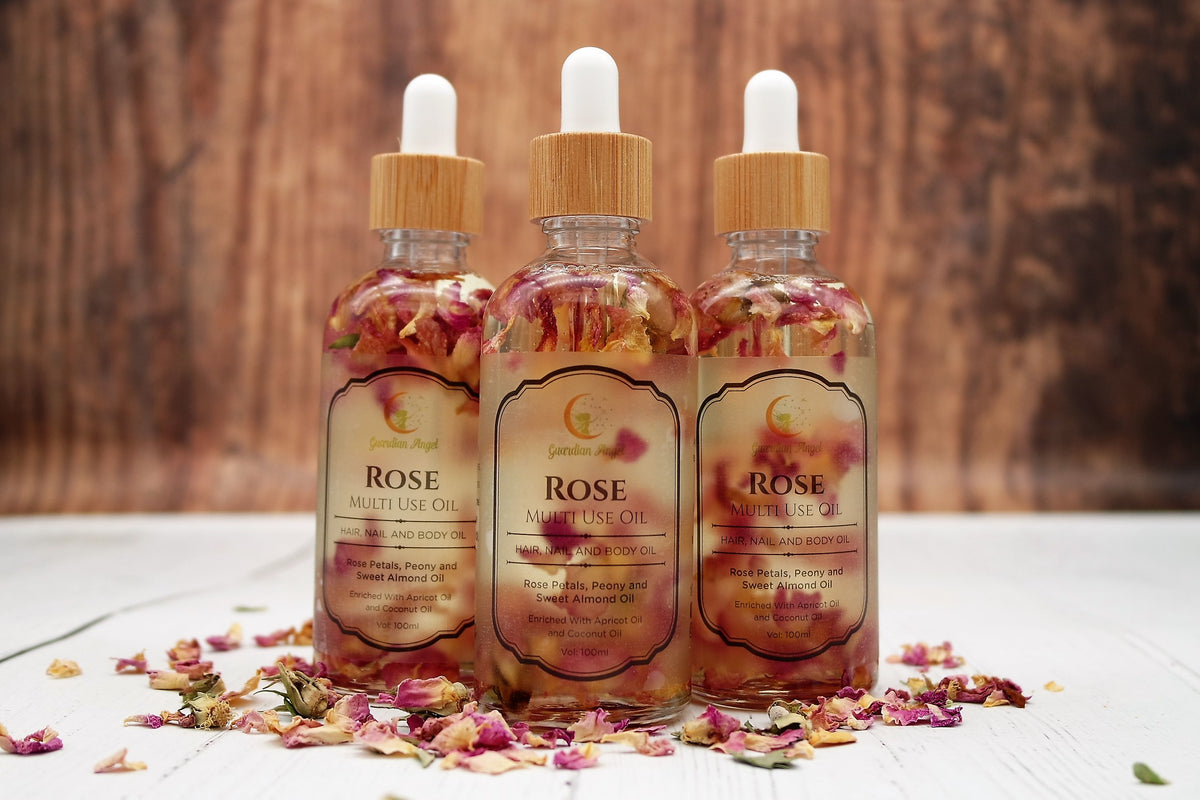 All Natural Rose Multi Use Oil For Hair Nails Body Guardian