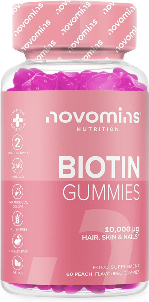 Vegan Biotin Gummies - 2 Month Supply - Guardian Angel Naturals