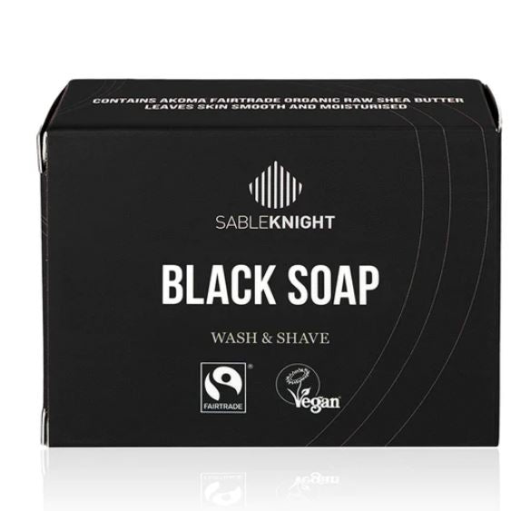 Black Soap SHAVE, SHOWER & SHAMPOO BAR - Problem Skin and Dry Hair 145g - Guardian Angel Naturals