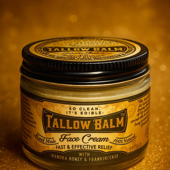 Organic Tallow Luxury Face Cream - Manuka Honey, Frankincense & Castor Oil - Guardian Angel Naturals