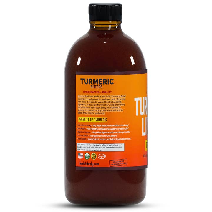 Turmeric Living Bitter  - Gentle Detox Formula 500ml - Guardian Angel Naturals