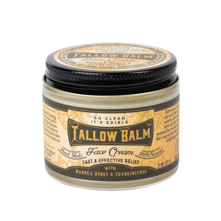 Organic Tallow Luxury Face Cream - Manuka Honey, Frankincense & Castor Oil - Guardian Angel Naturals