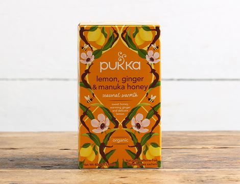 Pukka Lemon, Ginger & Manuka Honey Organic Herbal Tea - 20 Bags - Guardian Angel Naturals