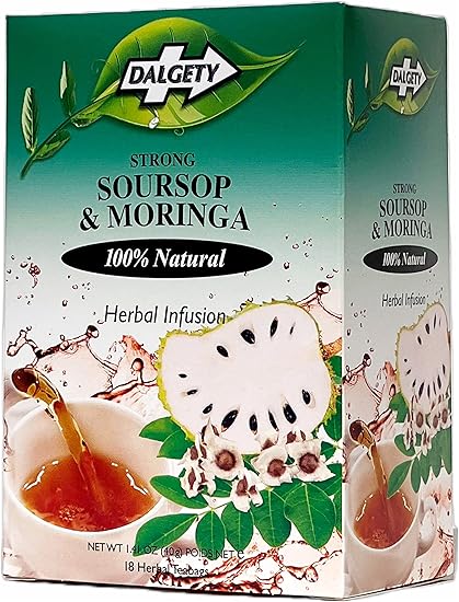 Dalgety Soursop & Moringa Herbal Infusion - 18 Tea Bags - Guardian Angel Naturals