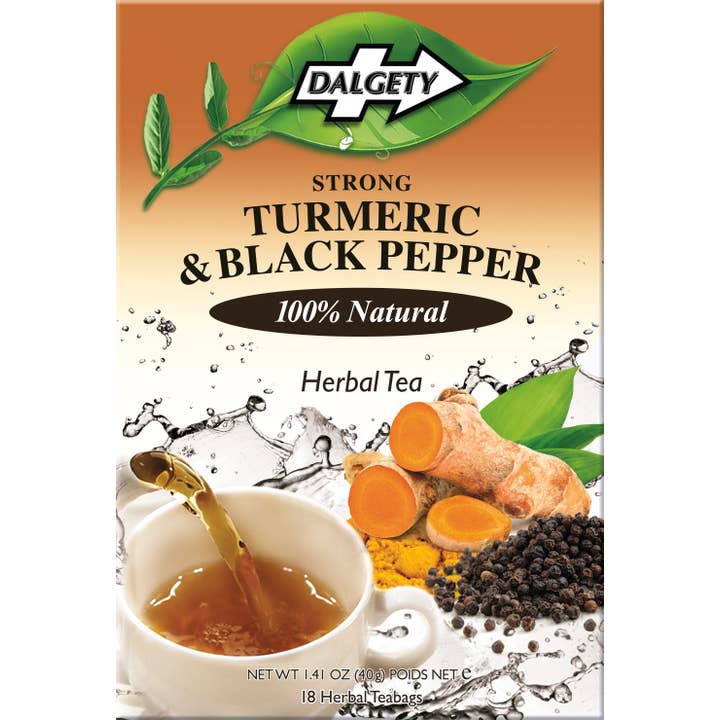 Turmeric & Black Pepper Herbal Infusion - 18 Bags - Guardian Angel Naturals