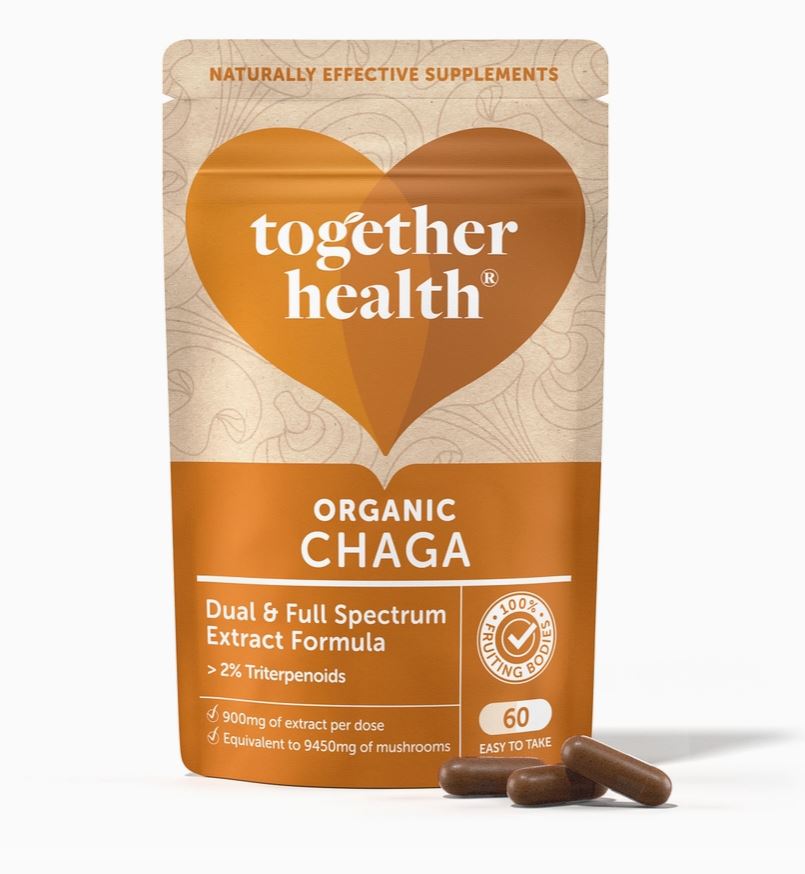 Together Health - Chaga Mushroom - Vegan High Strength 9450mg - Guardian Angel Naturals