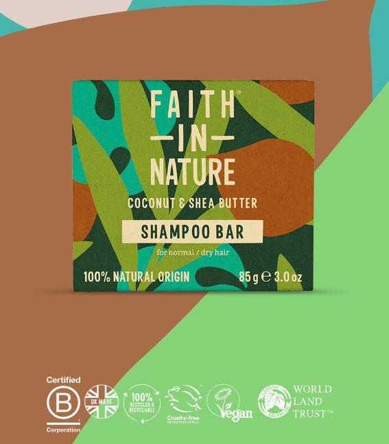 Faith in Nature - Coconut & Shea Butter Shampoo Bar - Guardian Angel Naturals