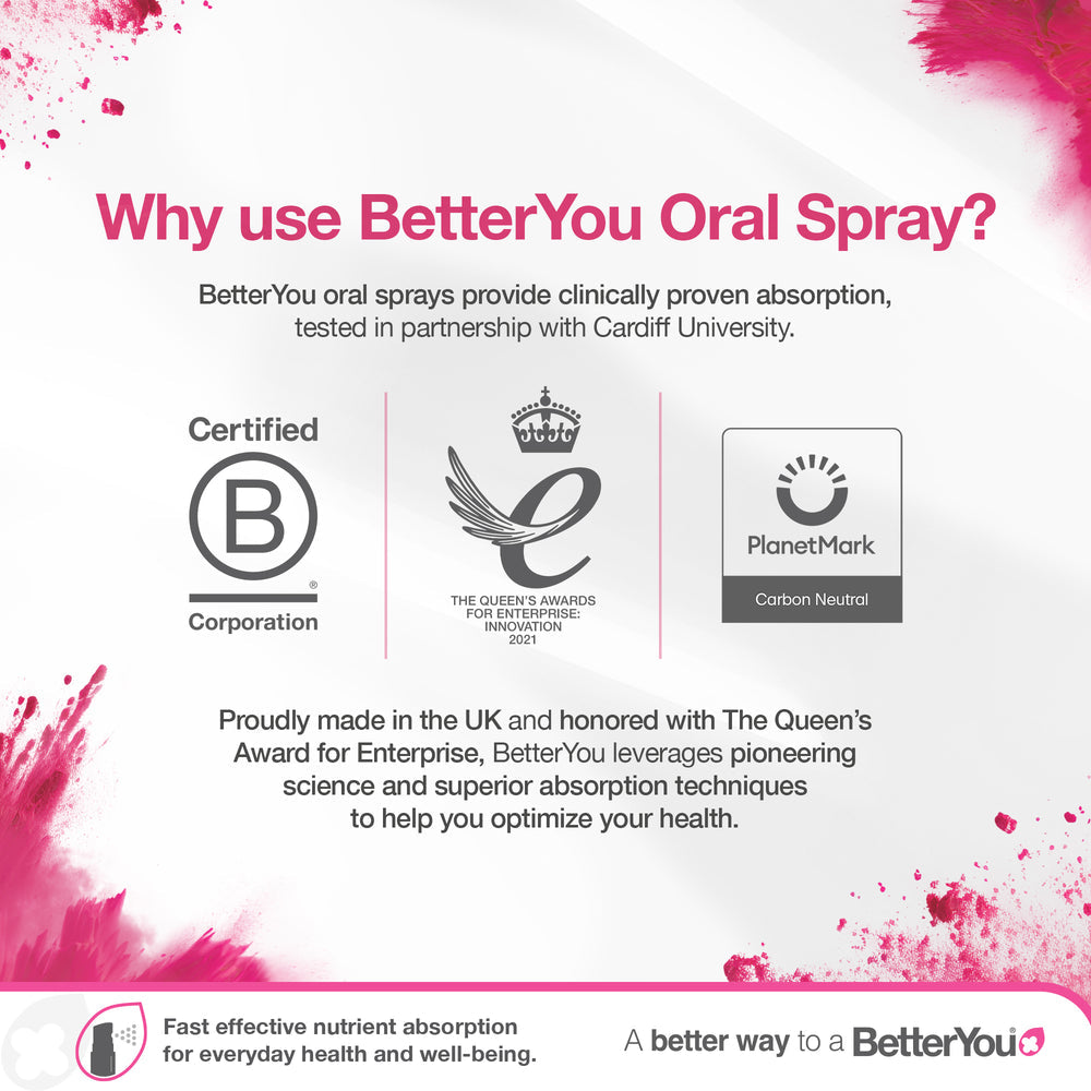 BetterYou B-complete Oral Spray - All 8 essential B-vitamins in one daily dose - Guardian Angel Naturals