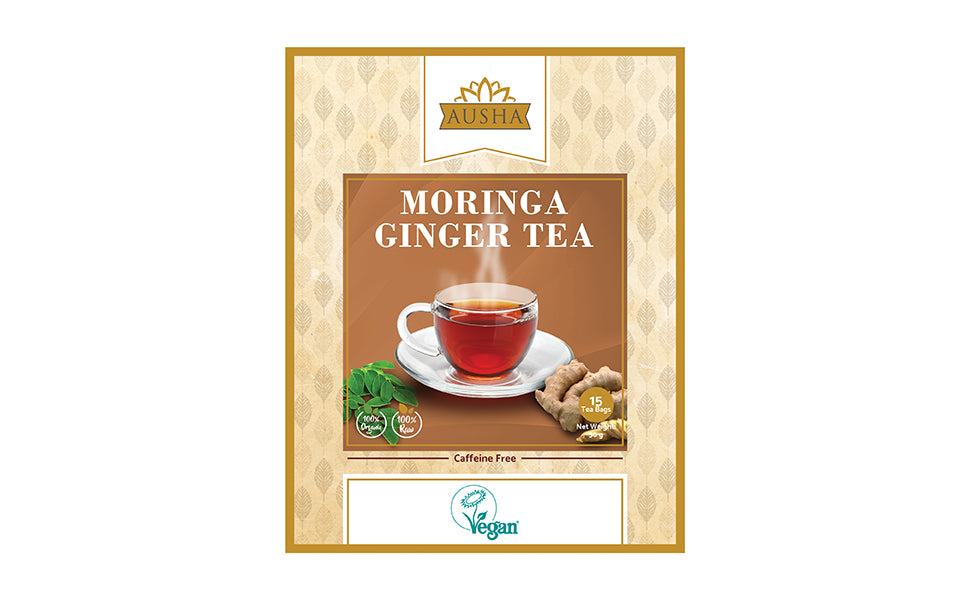 Organic Moringa Ginger Tea - 20 Bags - Guardian Angel Naturals