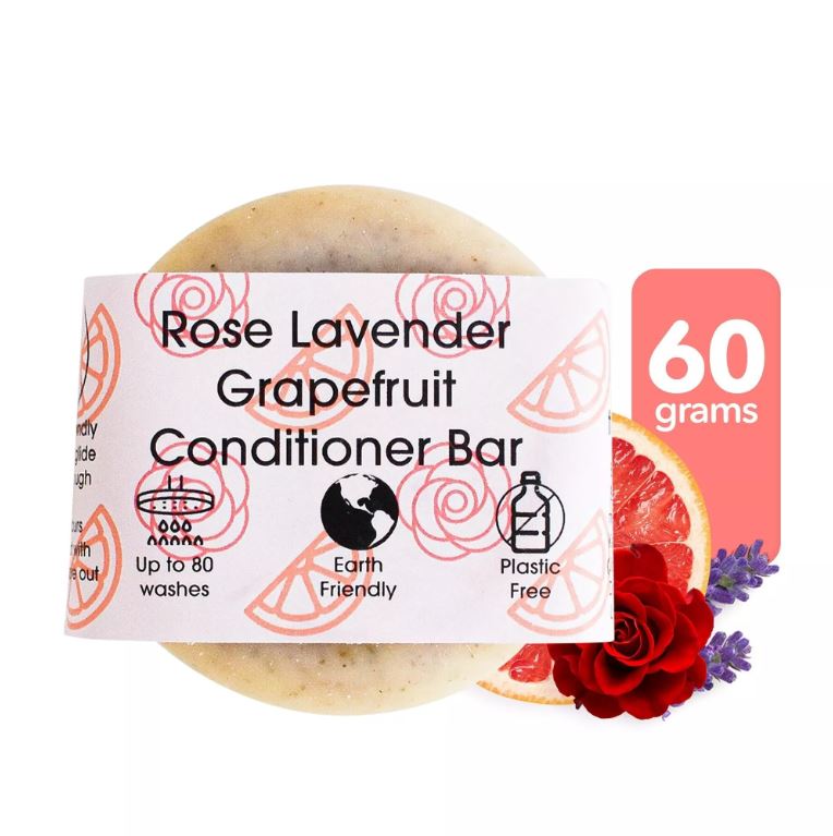 The Natural Spa - Rose, Grapefruit & Lavender Solid Conditioner Bar - Guardian Angel Naturals