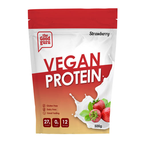 Vegan Protein Powder - Strawberry 500g - Guardian Angel Naturals