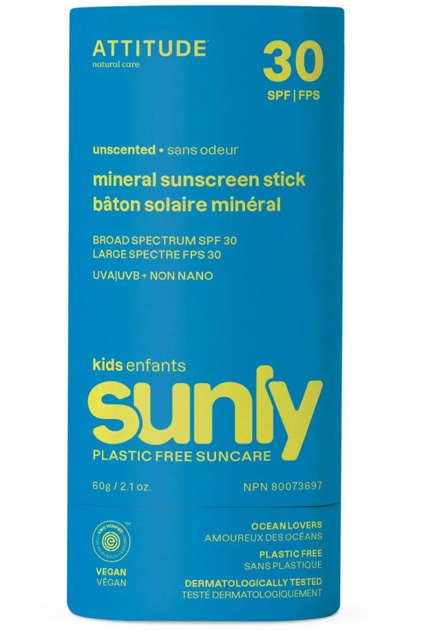 Sunly Sunscreen Stick Kids SPF 30 - Unfragranced - Guardian Angel Naturals