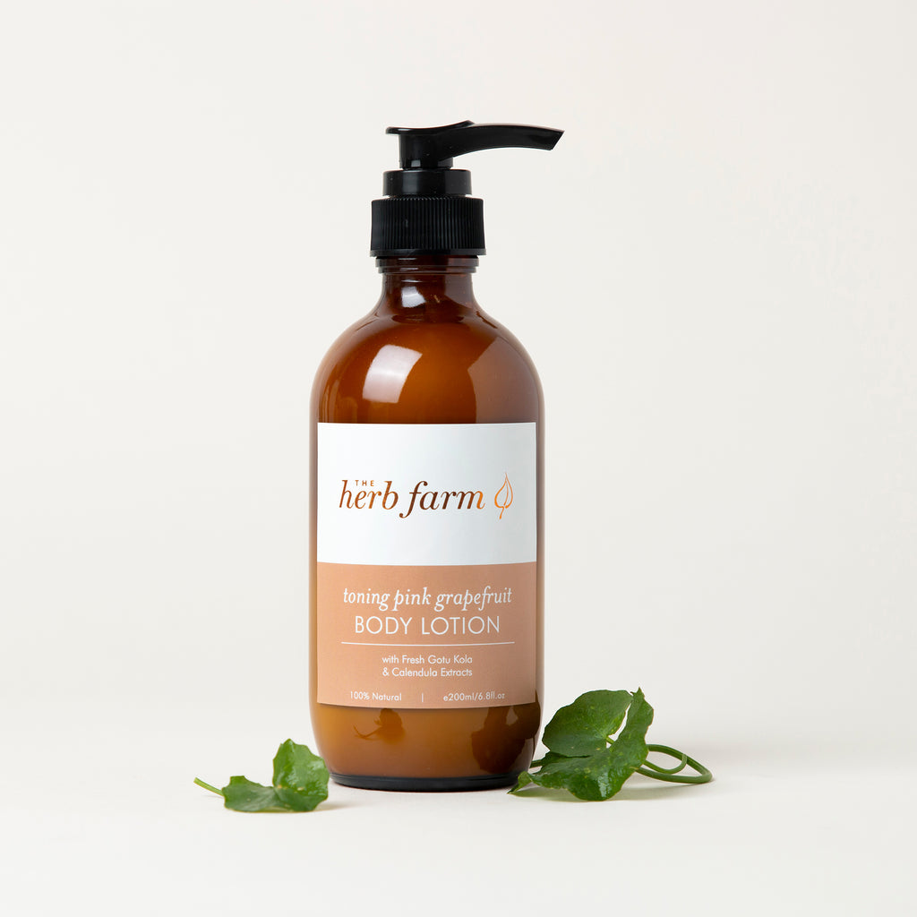 Toning Pink Grapefruit Body Lotion - The Herb Farm - Guardian Angel Naturals