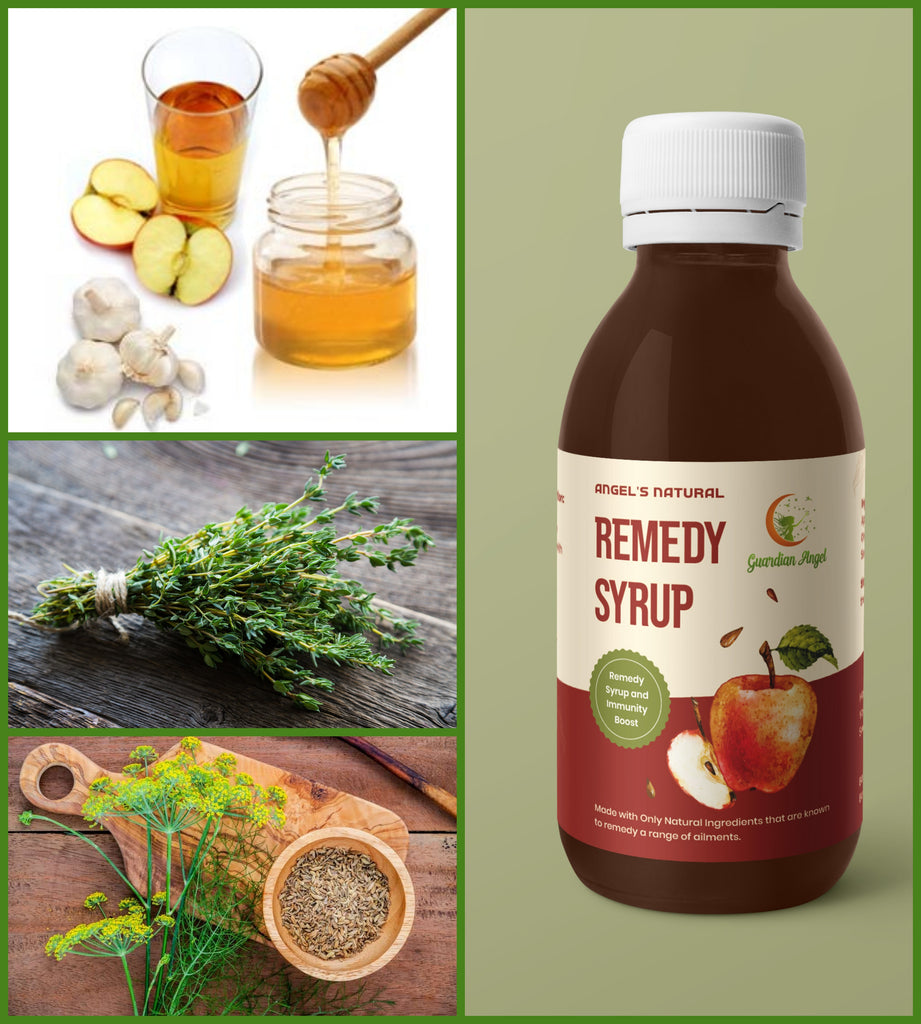 Angel's Natural Remedy Syrup - Vinegar, Garlic & Honey - Guardian Angel Naturals