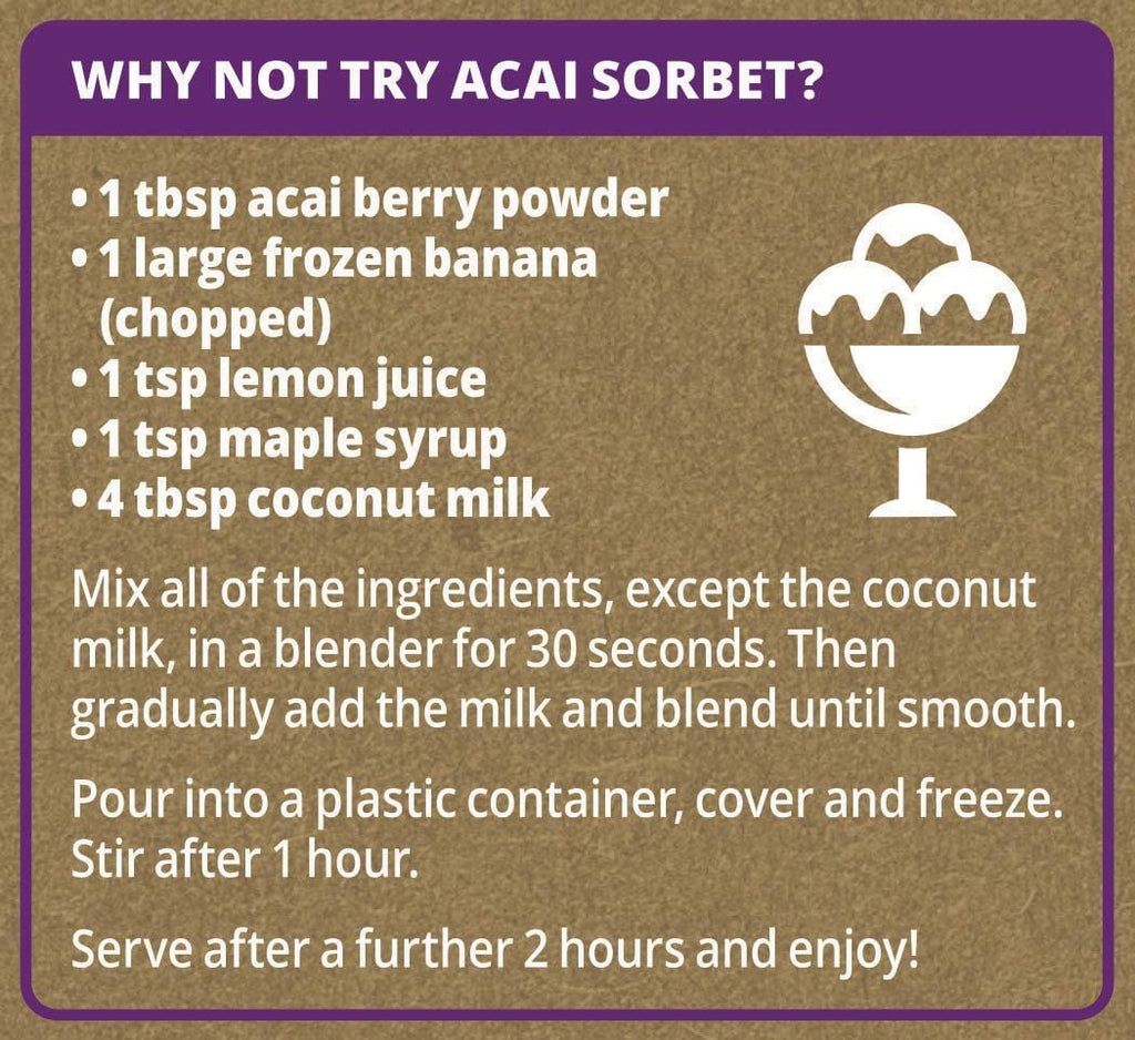 Organic Acai Berry Powder 125g - Guardian Angel Naturals
