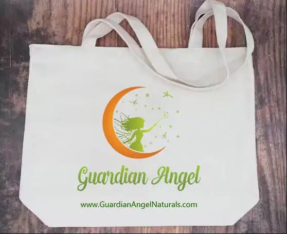 Tote Large Cotton Gift Bags - Guardian Angel Naturals