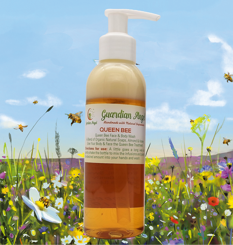 Queen Bee 100% Organic Body and Face Wash Gel - Guardian Angel Naturals