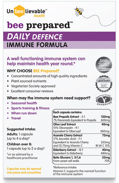 Bee Prepared Daily Immune Formula - 30 Capsules - Guardian Angel Naturals