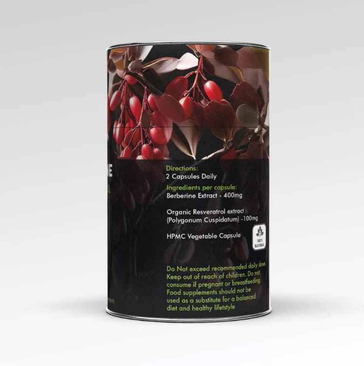 Premium Berberine & Resveratrol Supplement – Advanced Antioxidant Support for Healthy Metabolism & Longevity - Guardian Angel Naturals