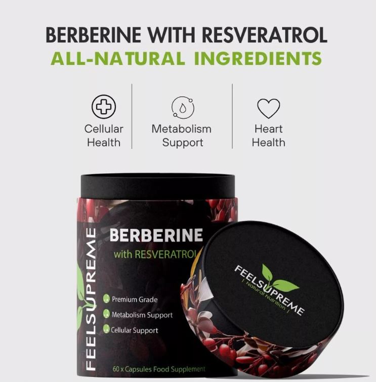 Premium Berberine & Resveratrol Supplement – Advanced Antioxidant Support for Healthy Metabolism & Longevity - Guardian Angel Naturals