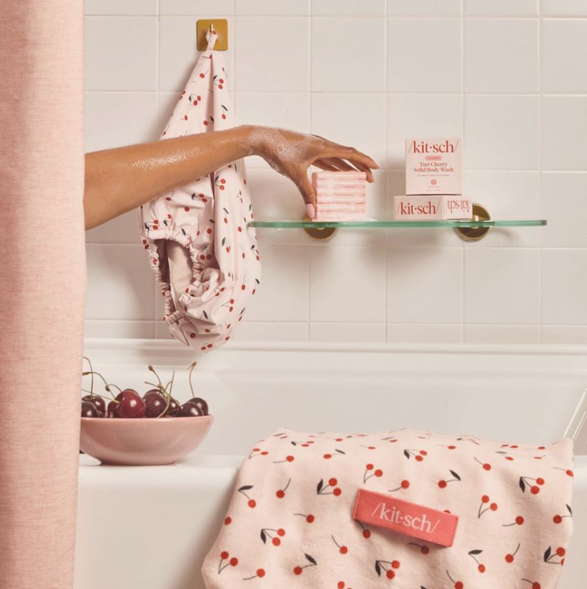 Kitsch Cleansing Tart Cherry Solid Body Wash - Guardian Angel Naturals