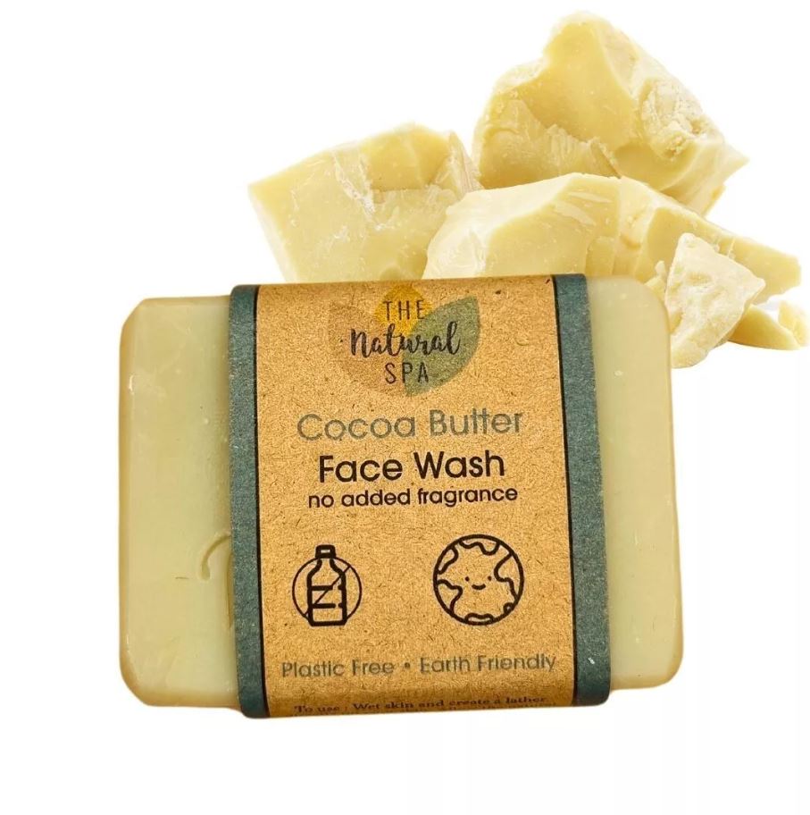 Cocoa Butter Face Wash Bar - Unscented Natural Cleansing Make Up Remover Bar - Guardian Angel Naturals