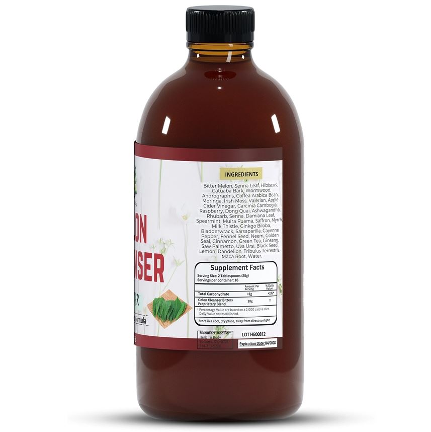 Natural Colon Cleanse Bitter - Gentle Colon Cleansing Formula 500ml - Guardian Angel Naturals