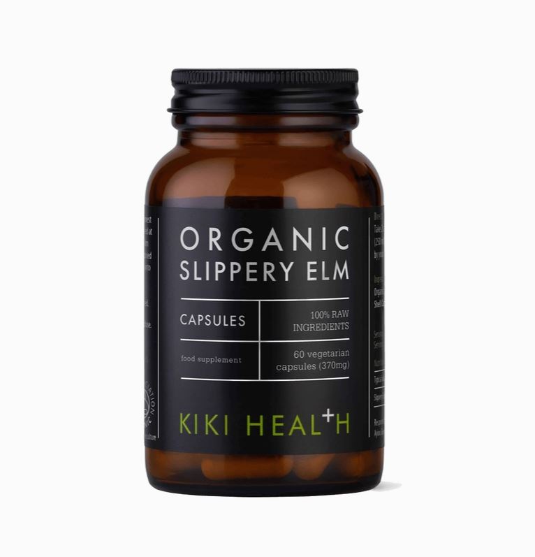Organic Slippery Elm Capsules - 60 Vegicaps - Guardian Angel Naturals