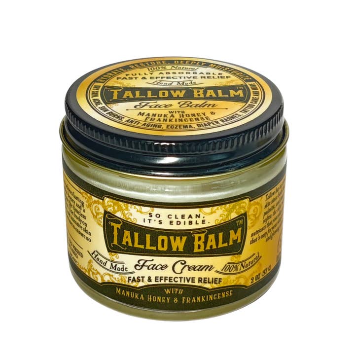 Organic Tallow Luxury Face Cream - Manuka Honey, Frankincense & Castor Oil - Guardian Angel Naturals