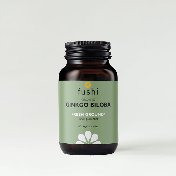 Fushi Organic Ginkgo Biloba - 60 Vegan Capsules - Guardian Angel Naturals