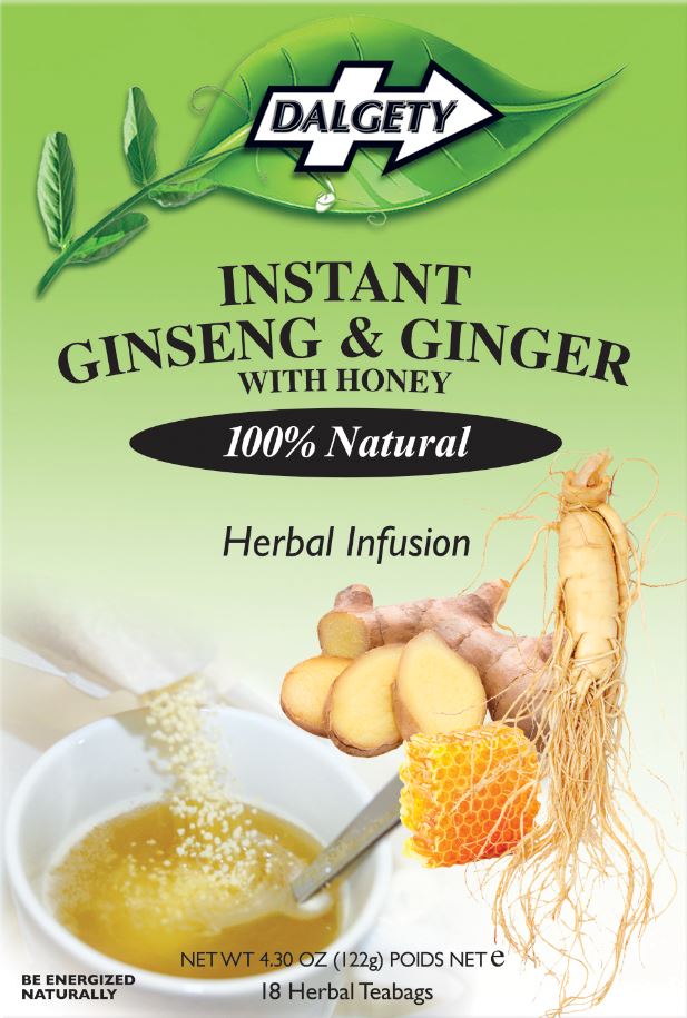 Dalgety Instant Ginseng & Ginger Herbal Tea - 18 Sachets - Guardian Angel Naturals