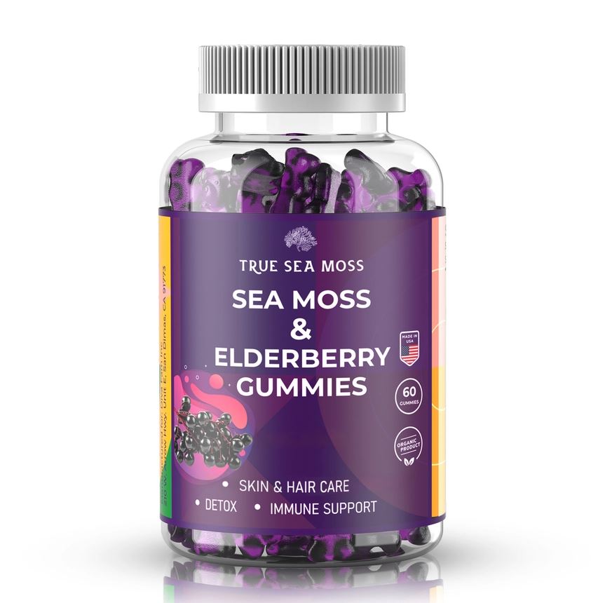 True Sea Moss & Elderberry Gummies - Adults & Children - Guardian Angel Naturals