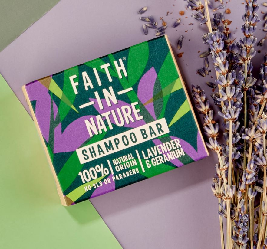 Faith in Nature - Lavender & Geranium Shampoo Bar - Guardian Angel Naturals