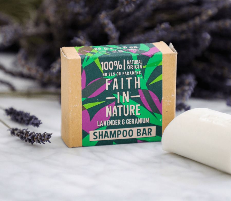 Faith in Nature - Lavender & Geranium Shampoo Bar - Guardian Angel Naturals