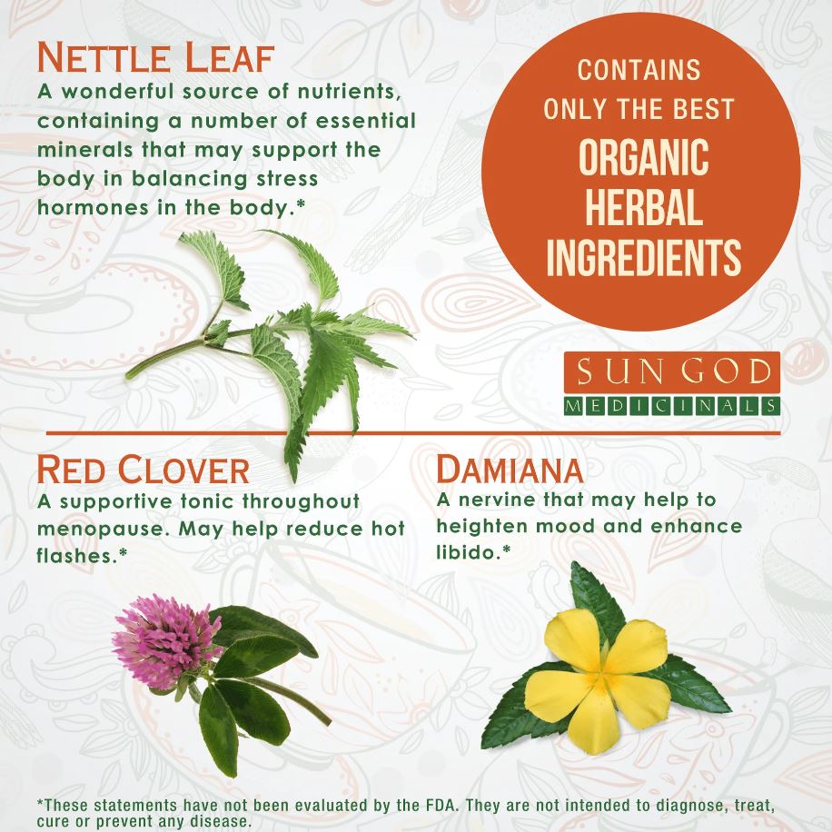 Organic Menopause Herbal Tea with 10 FREE Tea Bags - Guardian Angel Naturals