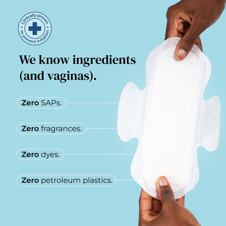 Mooncup Pads with Wings - Medium/Day Ultra Soft Organic Cotton - Guardian Angel Naturals
