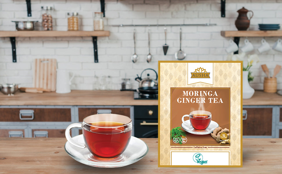 Organic Moringa Ginger Tea - 20 Bags - Guardian Angel Naturals