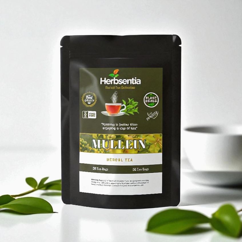 Organic Mullein Tea - Smooth & Soothing Herbal Infusion - 20 Tea Bags - Guardian Angel Naturals