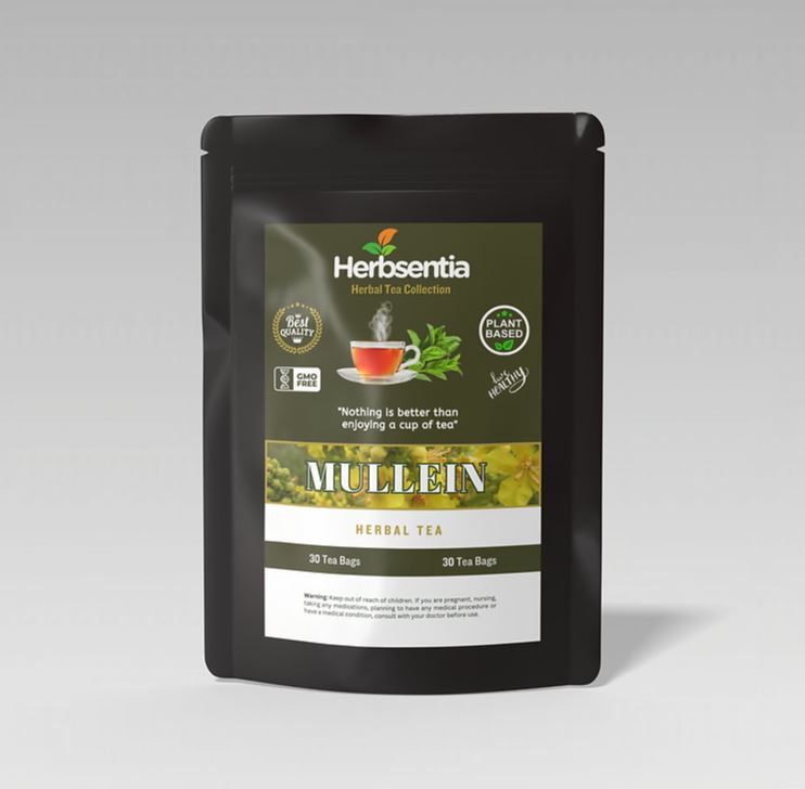 Organic Mullein Tea - Smooth & Soothing Herbal Infusion - 20 Tea Bags - Guardian Angel Naturals