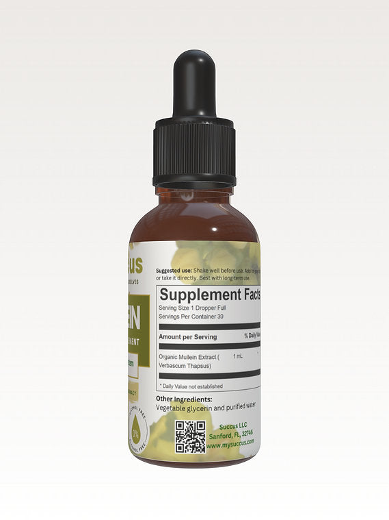 Organic Mullein Leaf Tincture - Alcohol Free 30ml - Guardian Angel Naturals