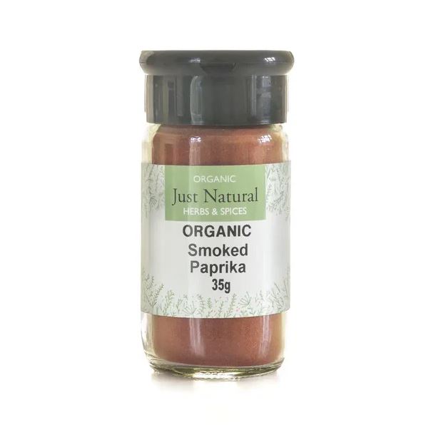 Organic Smoked Paprika - 35g Glass Jar - Guardian Angel Naturals