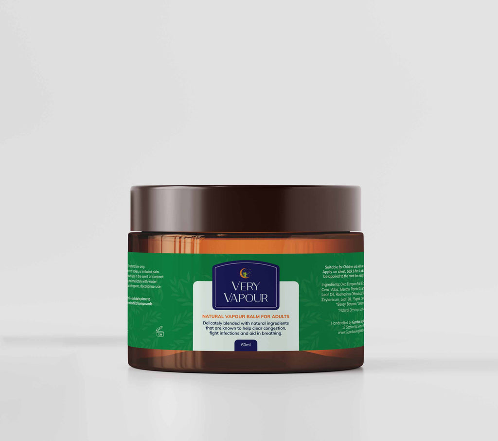Very Vapour -  Vapor Rub, All Natural Ingredients, Coughs, Colds, Chest Rub, Fever Relief - Guardian Angel Naturals