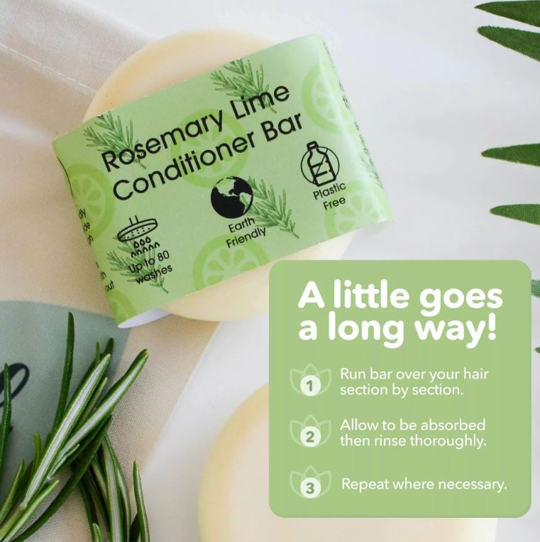 The Natural Spa - Rosemary and Lime Conditioner Bar - Guardian Angel Naturals