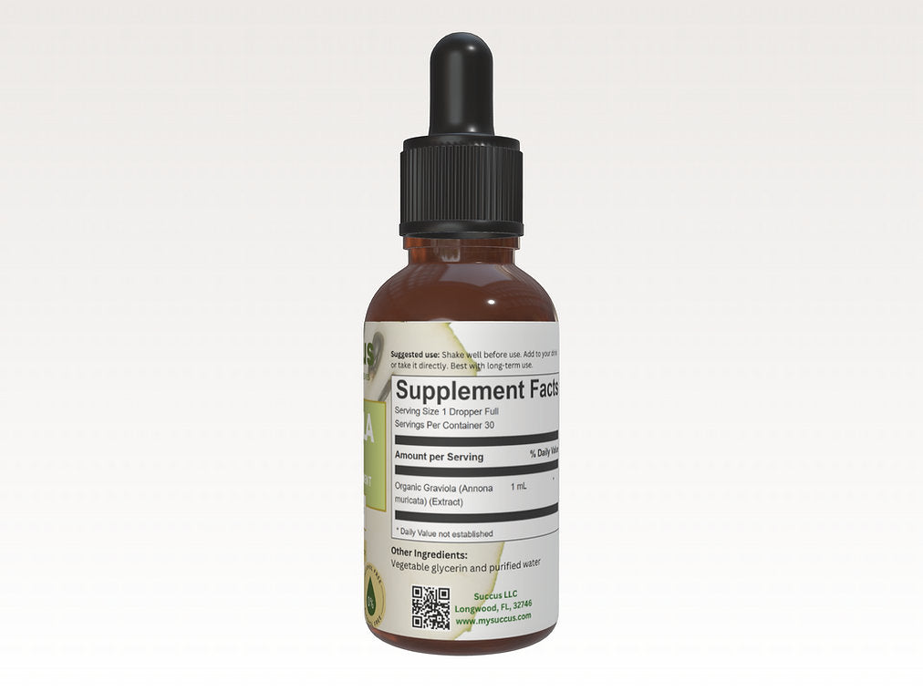 Organic Soursop Tincture - Alcohol Free 30ml - Guardian Angel Naturals