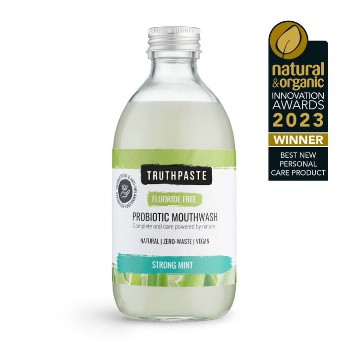 Strong Mint Probiotic Mouthwash Fluoride Free - Guardian Angel Naturals