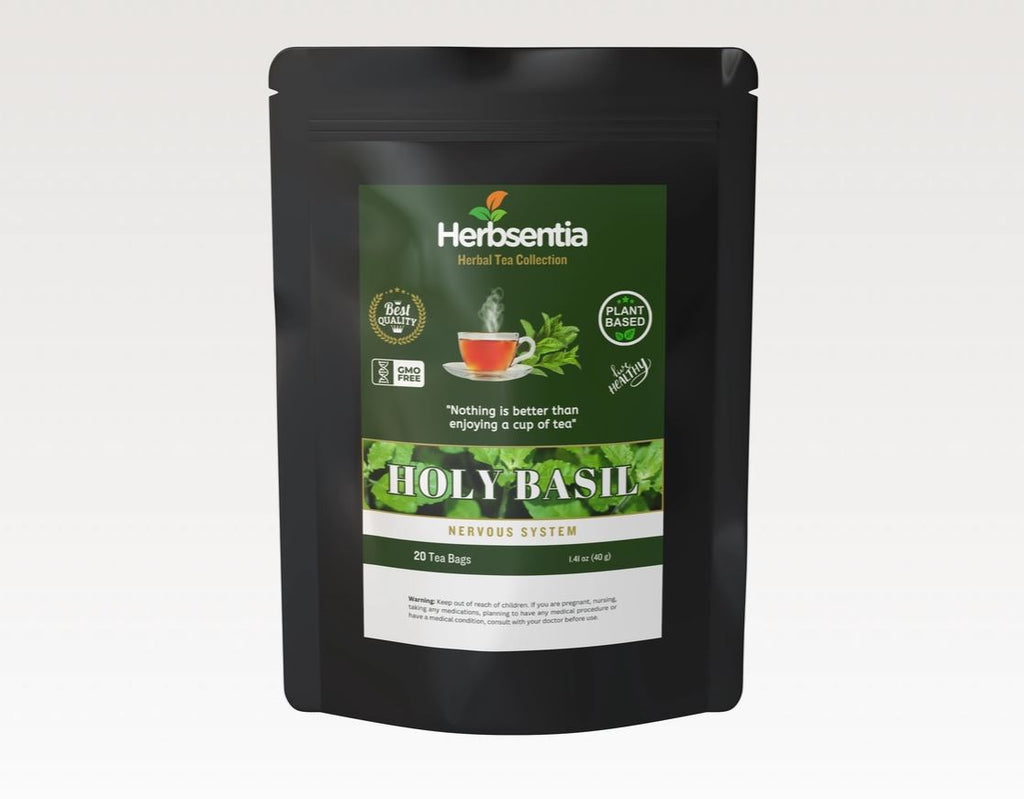 Organic Holy Basil "Tulsi" Tea - Herbal Support For Balance & Calm - 20 Tea Bags - Guardian Angel Naturals