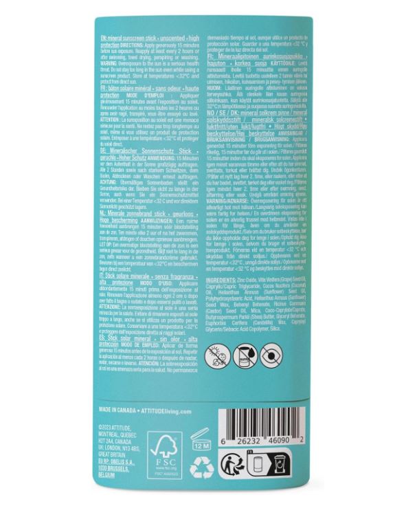 Sunly Sunscreen Stick SPF 30 - Fragrance Free for all the Family - 60ml - Guardian Angel Naturals